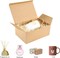 10 Pack Brown Gift Boxes, 9.45x6.5x4 Inches Kraft Paper Boxes with Lids for Valentine's, Birthday party, Wedding, Cupcake Boxes, Easy Assemble Bridesmaids Proposal Boxes, With 66ft Twine